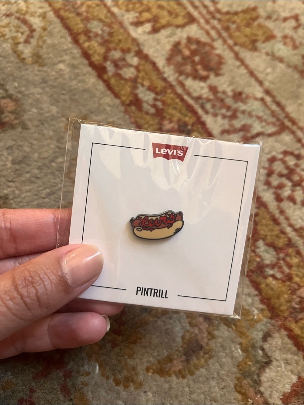 Levi's x Pintrill Hot Dog Enamel Pin